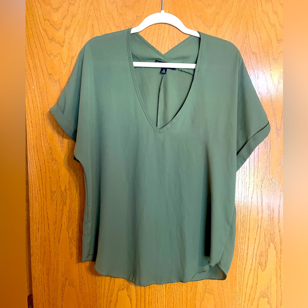Olive Green Top Living Doll Brand Size Medium